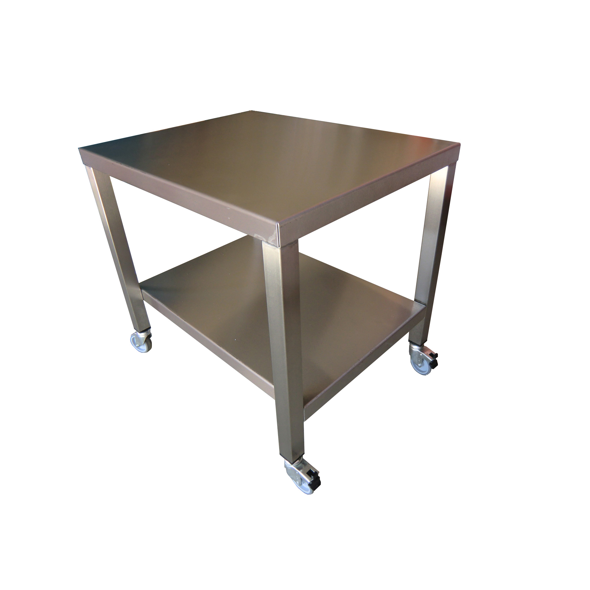 Edelstahl Rollwagen für 2-Zapfer