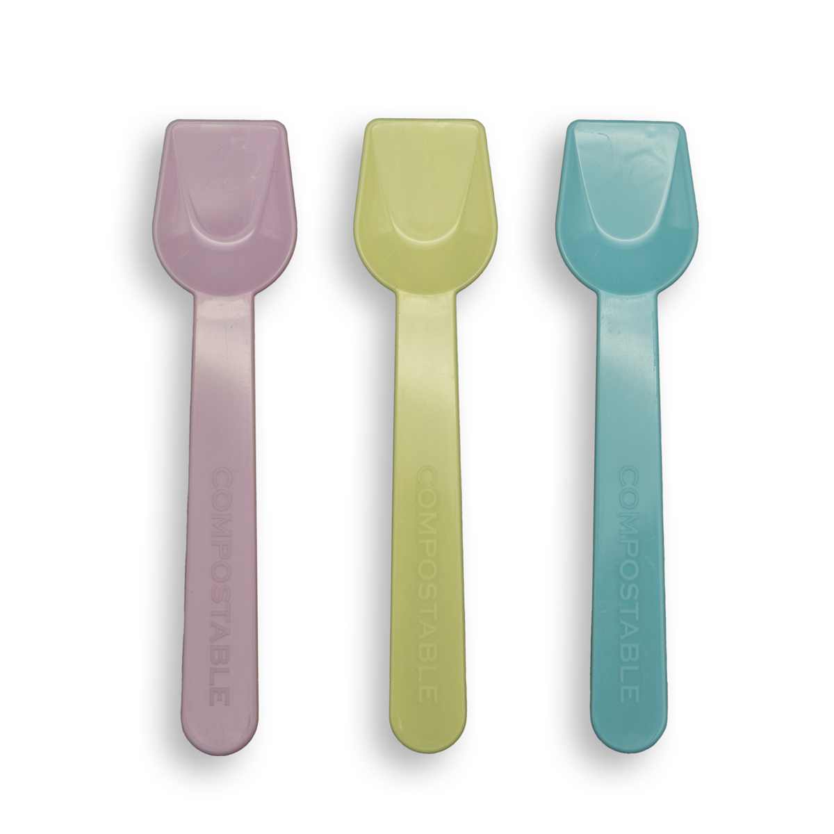 kompostierbare Eisspaten bunt