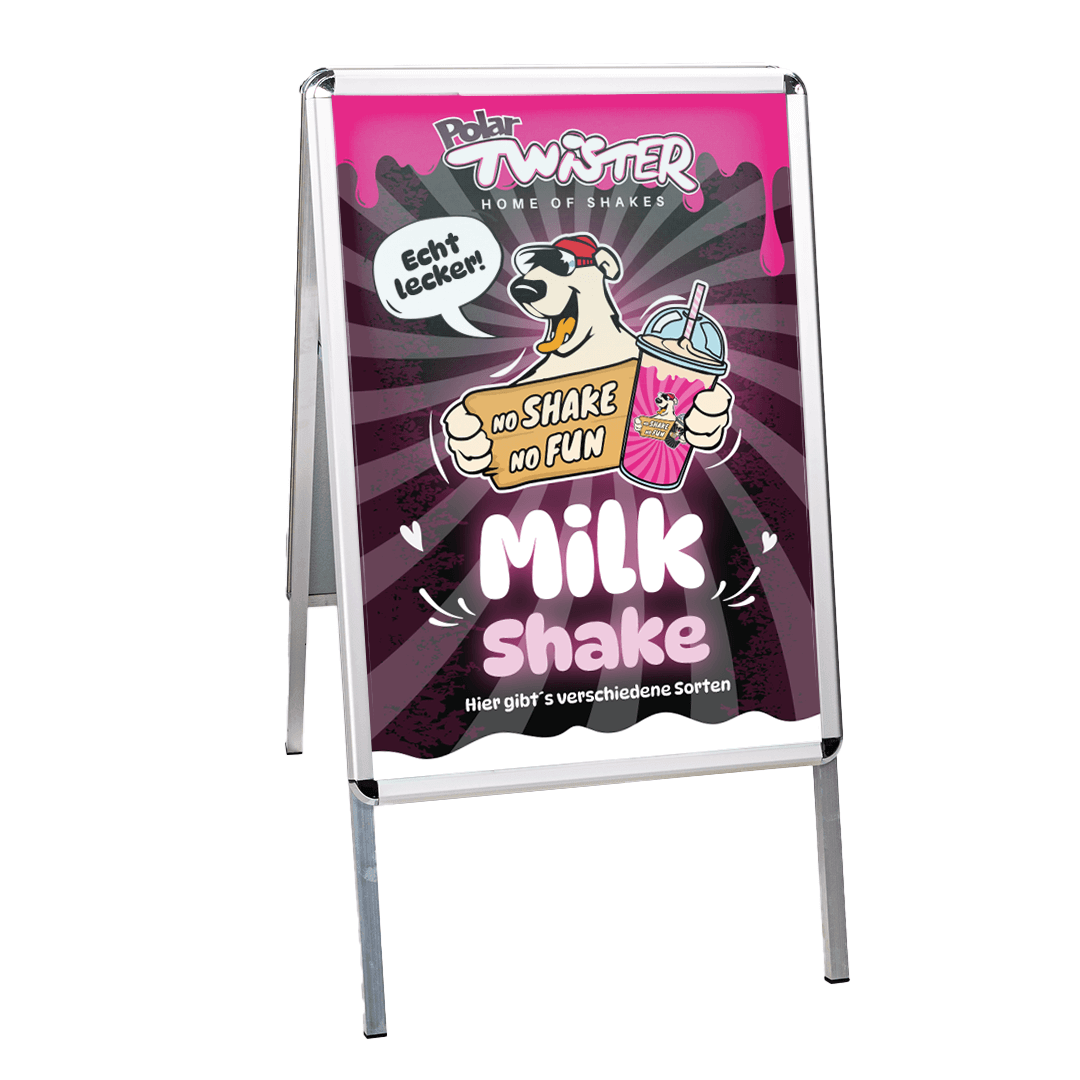 MilkShake Kundenstopper inkl. Plakate