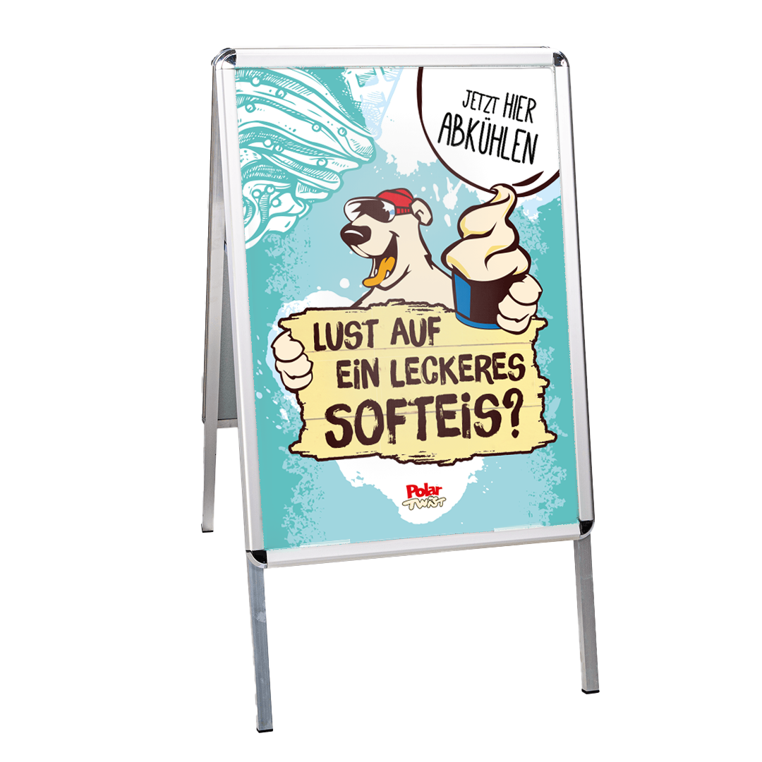 Kundenstopper inkl. Plakate