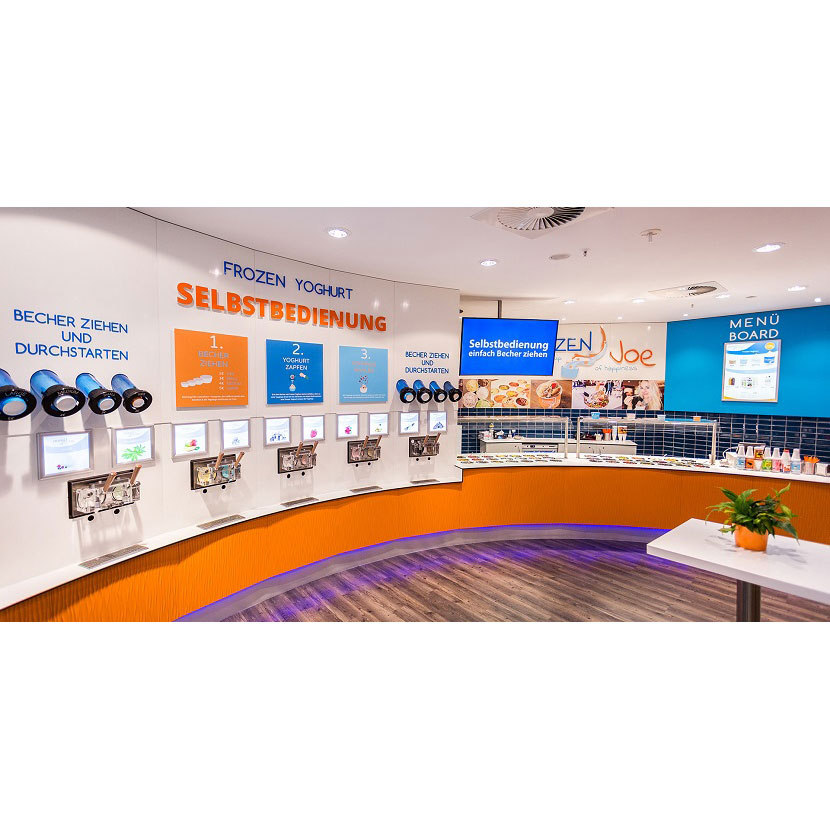 Selbstbedienung Softeismaschinen Frozen Yogurt Maschinen von GelMatic